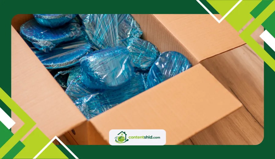 pack fragile glassware for moving