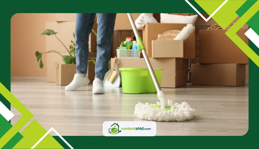 deep clean a new house before moving in