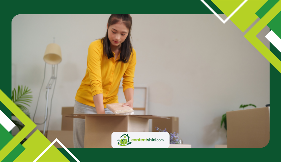 pack kitchen dishes for moving