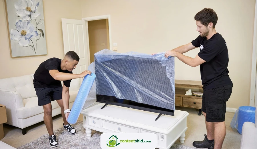 pack and move a flat screen TV