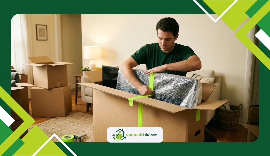 pack and move a flat screen TV